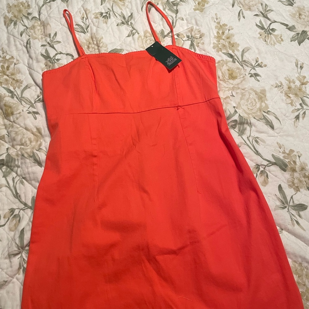Coral colored dress